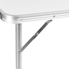 Kokkupandav laud, 120x60x69 cm, valge hind ja info | Matkamööbel | kaup24.ee
