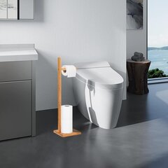 держатель для щетки для туалетной бумаги из натурального бамбука цена и информация | Аксессуары для ванной комнаты | kaup24.ee