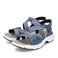 Sandaalid naistele Rieker, sinine hind ja info | Naiste sandaalid | kaup24.ee