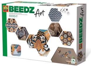 SES Creative BeedzArt Safari helmeste mosaiik hind ja info | Arendavad mänguasjad | kaup24.ee