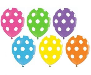 Tugevad õhupallid Beauty and Charm 30 cm, dots pastel, erinevad värvid, 50 tk hind ja info | Õhupallid | kaup24.ee