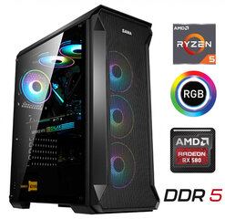 Ryzen 5 5500 8GB 1TB SSD RTX 4060 8GB NoOs hind ja info | Lauaarvutid | kaup24.ee