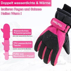 Детские лыжные перчатки, розовые, S (11-14 лет) цена и информация | Аксессуары для детей | kaup24.ee
