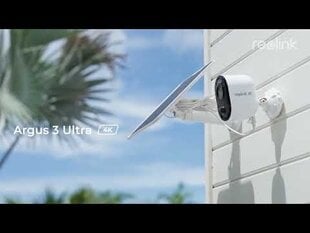 Valvekaamera Reolink Argus 3 Ultra Dual Band WiFi-ga 8MP, 4K, värviline öönägemine цена и информация | Камеры видеонаблюдения | kaup24.ee