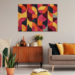 Seinapilt värviline retro mosaiik цена и информация | Картины, живопись | kaup24.ee