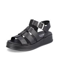 Naiste sandaalid Rieker, must hind ja info | Naiste sandaalid | kaup24.ee
