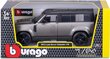 Bburago 1:24 Land Rover Defender 2022 hõbe 21101SL цена и информация | Poiste mänguasjad | kaup24.ee