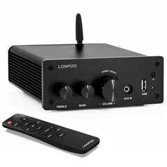 Minivõimendi Lonpoo, LP-078, 90W, must hind ja info | Koduaudio ja 