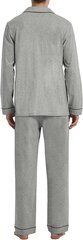 Мужской хлопковый пижамный комплект Up2Fantasy, серый цена и информация | Мужские халаты, пижамы | kaup24.ee