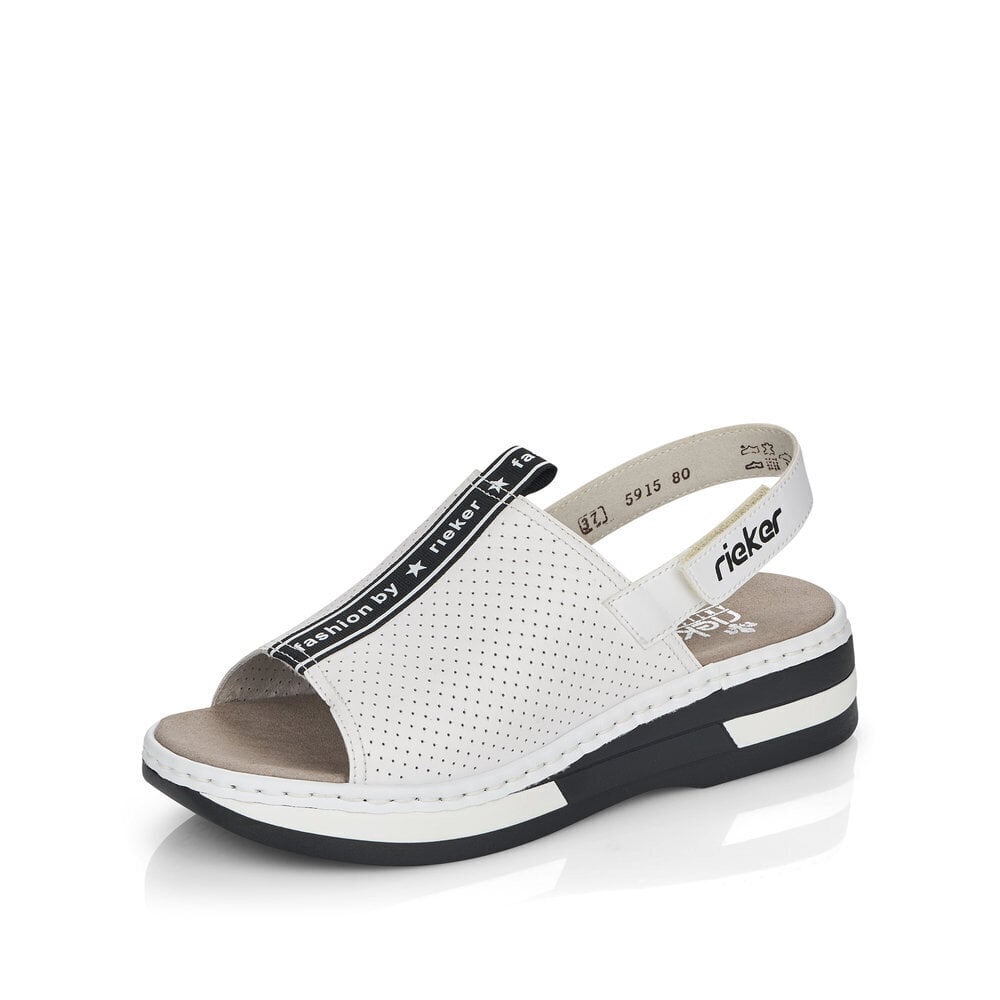Naiste sandaalid Rieker, valged цена и информация | Naiste sandaalid | kaup24.ee