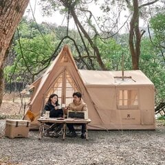 Портативная надувная палатка Mobi Garden AT270, коричневая цена и информация | Палатки | kaup24.ee