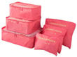 Kohvri organiseerija, 6 tk, roosa цена и информация | Kohvrid, reisikotid | kaup24.ee