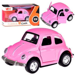 Metallist auto valgus- ja heliefektidega, roosa hind ja info | Poiste mänguasjad | kaup24.ee