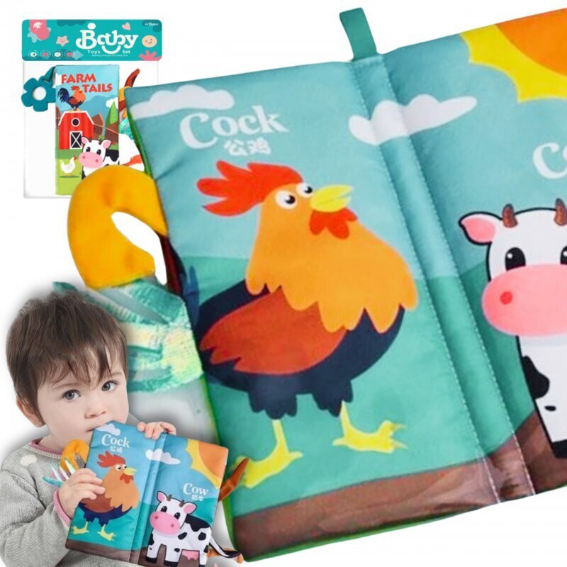 Sensoorne raamat Loomad Woopie Baby hind ja info | Arendavad mänguasjad | kaup24.ee