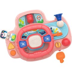 Интерактивный руль со световыми и звуковыми эффектами, розовый, Woopie Baby цена и информация | Развивающие игрушки | kaup24.ee