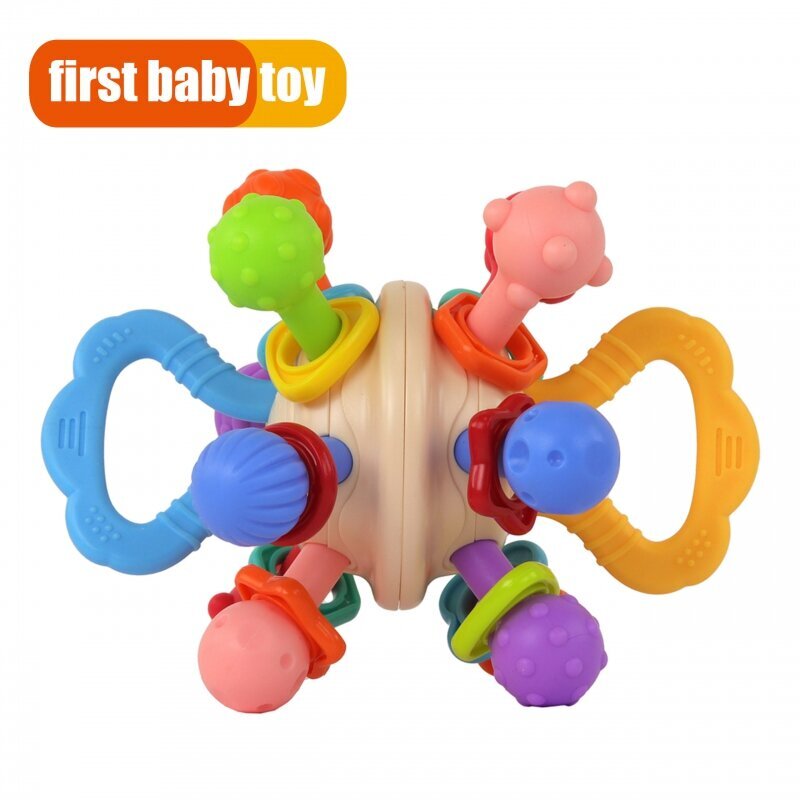 Värviline pallikujuline mänguasi 2in1 Woopie Baby hind ja info | Imikute mänguasjad | kaup24.ee
