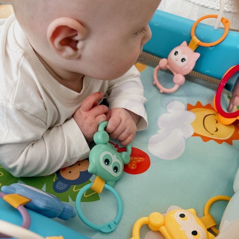 Mängumatt ja liugur koos heliefektidega Woopie Baby 2in1, sinine hind ja info | Imikute mänguasjad | kaup24.ee