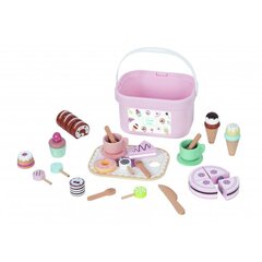 Puidust maiustuste komplekt karbis Tooky Toy hind ja info | Tüdrukute mänguasjad | kaup24.ee
