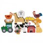Kujukeste komplekt taluloomad Viga, 12 tk hind ja info | Imikute mänguasjad | kaup24.ee