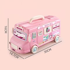 Matkaauto ja nukumaja komplekt 2in1 koos valgus- ja heliefektidega Woopie hind ja info | Tüdrukute mänguasjad | kaup24.ee