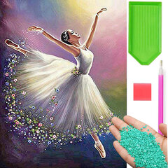 Набор алмазной мозаики, балерина VT18266 30х30см цена и информация | Алмазная мозаика | kaup24.ee