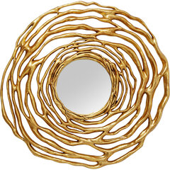 Wall Mirror Twiggy Gold Ø121cm цена и информация | Зеркала | kaup24.ee