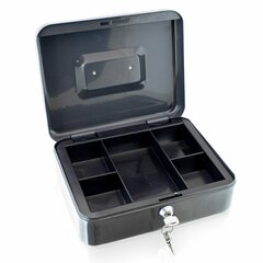 металлический ящик для денег, темно-серый цена и информация | Сейфы | kaup24.ee