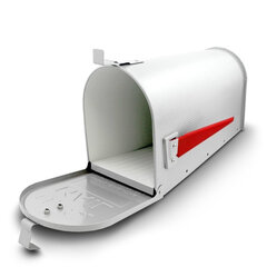 почтовый ящик в американском стиле, белый цена и информация | Почтовые ящики | kaup24.ee