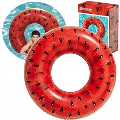 Ujumisrõngas Bestway, 116x88 cm, punane hind ja info | Täispuhutavad veemänguasjad ja ujumistarbed | kaup24.ee