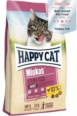 Happy CatMinkas Sterilised Geflügel kassitoit, 10kg hind ja info | Kuivtoit kassidele | kaup24.ee