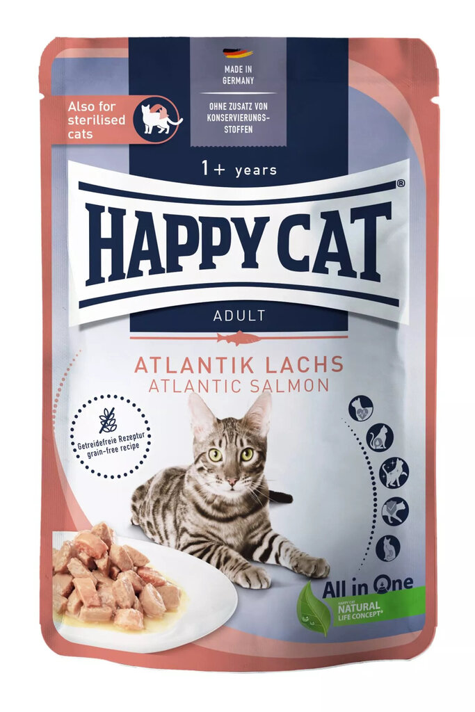 Happy CatMeat in Sauce - Culinary Atlantik-Lachs konserv kassidele, 85g цена и информация | Konservid kassidele | kaup24.ee