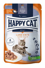 Happy Cat Meat in Sauce - Culinary Land-Ente konserv kassidele, 24х85g hind ja info | Konservid kassidele | kaup24.ee