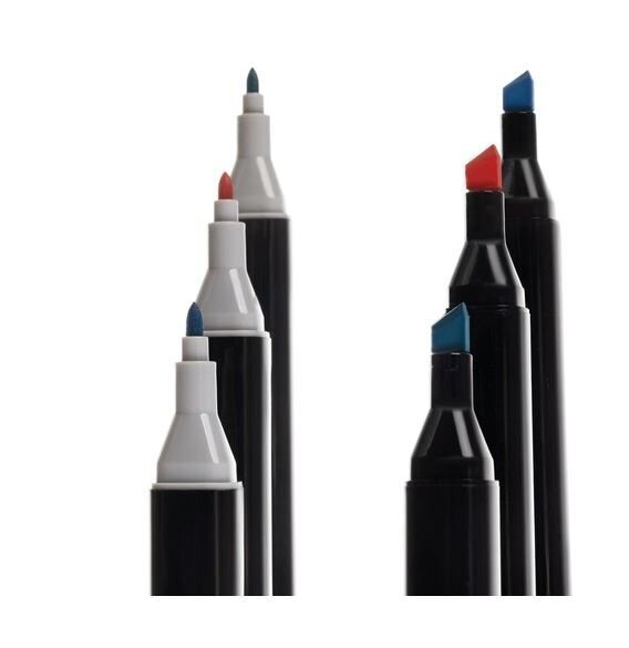Kahepoolsed markerid/pliiatsid - komplektis 168 tk hind ja info | Kunstitarbed, voolimise tarvikud | kaup24.ee