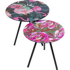 Side Table Flamingo Flower (2/Set) цена и информация | Журнальные столики | kaup24.ee