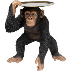 Deco Figurine Butler Playing Chimp Black 52cm цена и информация | Детали интерьера | kaup24.ee