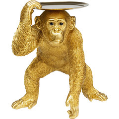 Deco Figurine Butler Playing Chimp Gold 52cm цена и информация | Детали интерьера | kaup24.ee
