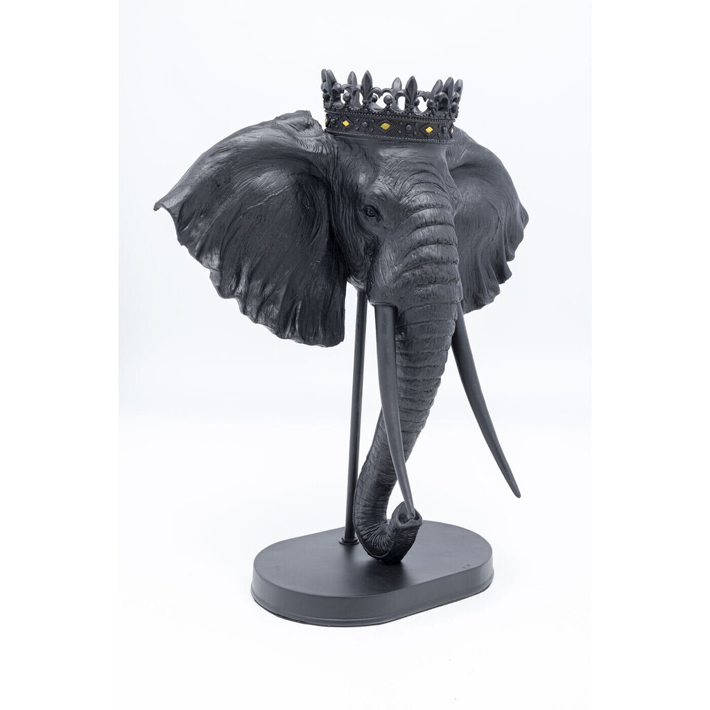 Dekoratiivkuju Elephant Royal, must, 57 cm цена и информация | Sisustuselemendid | kaup24.ee