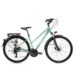 Туристический велосипед Bisan 28 TRX8300 City Lady (PR10010473) светло-зеленый/желтый (18) цена и информация | Велосипеды | kaup24.ee