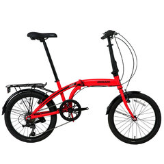 Kokkupandav jalgratas Bisan 20 Twin S (PR10010405), punane hind ja info | Jalgrattad | kaup24.ee
