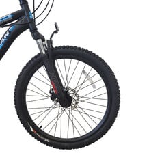 Noorukite jalgratas Bisan 24 MTS4600 MD (PR10010447), must/sinine hind ja info | Jalgrattad | kaup24.ee