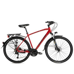 Matkajalgratas Bisan 28 TRX8500 (PR10010353), punane/must цена и информация | Велосипеды | kaup24.ee