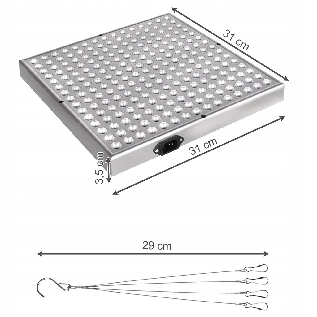 225 LED lamp taimede kasvatamiseks, 36 W цена и информация | Nutipotid ja taimelambid | kaup24.ee