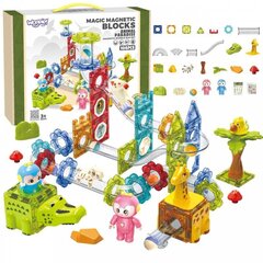 Magnetkonstruktor Woopie Animal Paradise Ball track, 104 tk цена и информация | Конструкторы и кубики | kaup24.ee