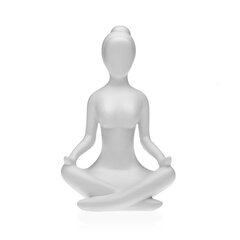 Декоративная фигура Versa Белый Yoga 12 x 20 x 10 cm Смола цена и информация | Украшения | kaup24.ee