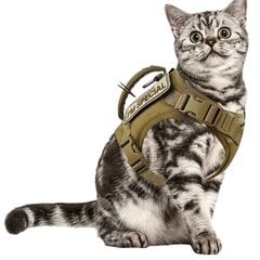 Tактический ошейник для кошки цена и информация | Поводки и ошейники для кошек | kaup24.ee