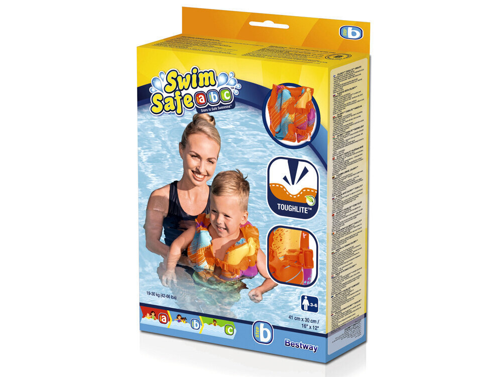 Täispuhutav ujumisvest Bestway 32272, oranž hind ja info | Ujumisvestid ja -kätised | kaup24.ee