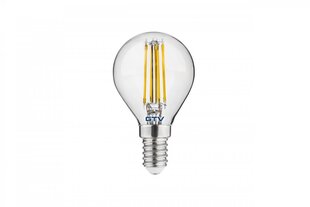 Лампа светодиодная G45, FILAMENT, E14, 4 Вт, 400 Лм, 4000K, 220-240В, 360° цена и информация | Лампочки | kaup24.ee