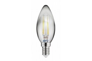 Лампа светодиодная FILAMENT C35, C35, 2700K, E14, 4,0W, AC220-240V, 360°, 300lm, 44mA, серая цена и информация | Лампочки | kaup24.ee
