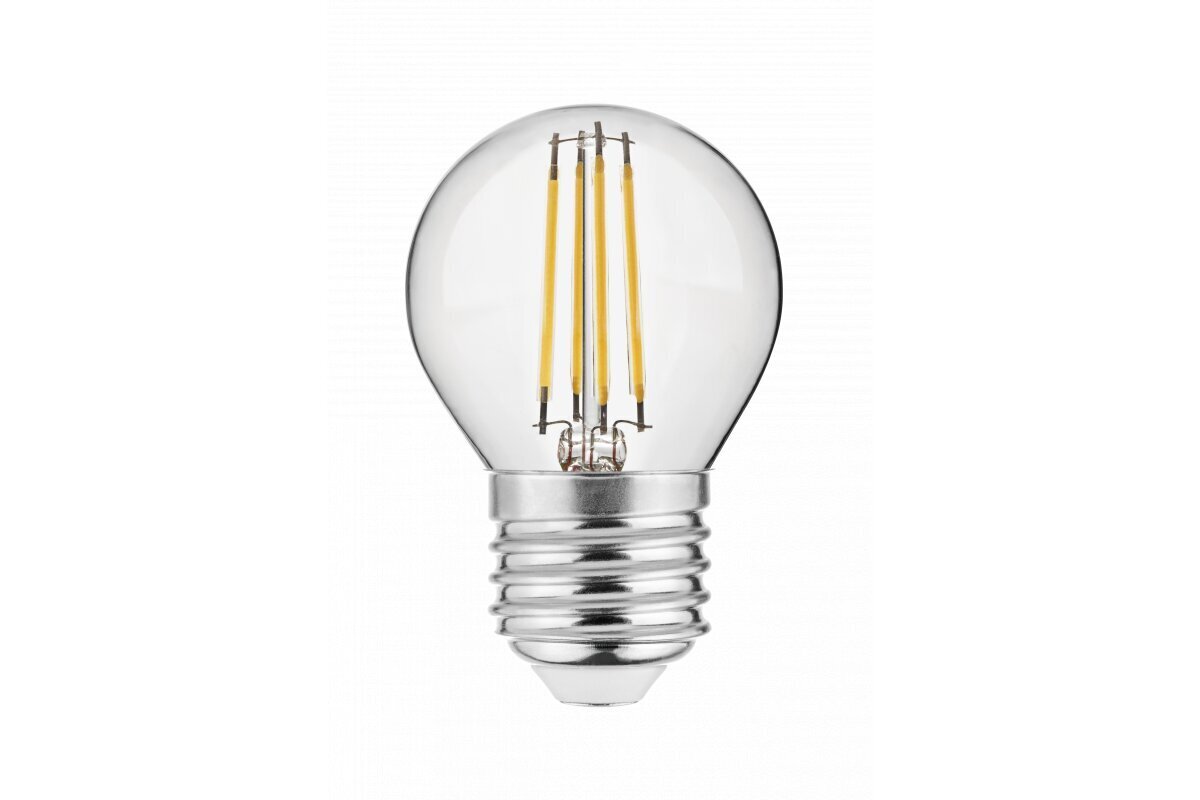 Pirn LED, G45, E27, 4W, 420Lm, 3000K, poolläbipaistev Filament, 220-240V, 360° цена и информация | Lambipirnid, lambid | kaup24.ee