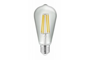 Лампа светодиодная ST64, FILAMENT, 3000K, E27, 6,0W, AC220-240V, 360°, 600lm, 52mA цена и информация | Лампочки | kaup24.ee